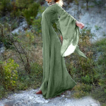 Cosplay kost&uuml;&uuml;m S~5XL suur suurus kleit pikkade varrukatega &uuml;mara kaelusega v&ouml;&ouml;ga naiste kleit Halloween naiste pikk seelik L
