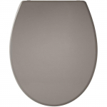Abattant Presto Taupe - Thermodur - Fixation par le dessus - Antibact&eacute;rien hallikas-pruun