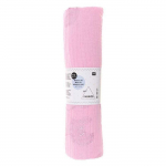 Tissu double gaze de coton 50 x 130 cm - 130 g / m&sup2; - Rose et hot foil