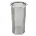 K&uuml;lmpruulitud kohvifilter Roostevaba teras Korduvkasutatav Lai suu V&otilde;rgust Silindriline Filter Valgega 8x15cm/3.1x5.9in