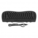 USB klaviatuur vastupidav plastik 87 klahvi KB‑301B klahvistikud &uuml;ldine ergonoomiline arvuti
