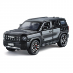 1/24 Scale Haval X-DOG linnamaastur sulamist automudel Survevalu metallist maastikus&otilde;idukid automudelid, heli- ja valgussimulatsioonid, kingitused lastele must