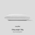 Kvaliteetne puuvillane kaelapadi hotellidele ja &uuml;hiselamutele low pillow, single pack