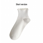 Naiste kevad- ja suve puuvillased keskmise pikkusega Jaapani stiilis &uuml;hev&auml;rvilised JK pitsist sokid One Size