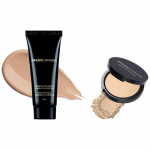 FACESCANADA Weightless Light Coverage Matte Finish jumestuskreem rasusele nahale Mini, 18Ml, Natural 02,1 Count&Weightless Stay Matte Compact puuder
