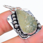 Prehnite Handmade 925 Sterling Silver Gift Jewelry Pendant 1.58 u7o66