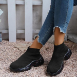 Naiste paksud tossud, kevad-s&uuml;gis, uus mood, paksu p&otilde;hjaga kingad Naiste moes hingavad tossud, suur suurus 43 36 must