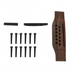 15 tk. komplekt 12 keelne kitarr Rosewood Bridge Guitar Bridge mutter, sadul must tihvt asenduseks