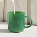 Jade v&auml;rviline klaas borosilikaatklaasist kruus retro veiniklaas pokaal tass teetass kohvitass lauan&otilde;ud piimavee tass 350ml roheline