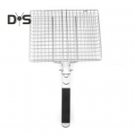 Kala K&ouml;&ouml;givilja Grillkorv Roostevaba Teras BBQ Grillimiskorv Kaasaskantav Kokkupandav Grillimine Telkimine Grillrest Kala K&ouml;&ouml;giviljade Krevettide jaoks