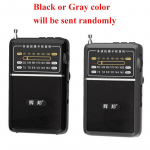 Mini t&auml;isriba raadio k&auml;eshoitav FM/AM/SW vastuv&otilde;tja kaasaskantav TF/USB muusikapleier 3,5 mm pesaga k&otilde;rge tundlikkusega laetav raadio must