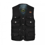 Meeste kevad- ja s&uuml;gisvestid Sirge t&uuml;&uuml;pi keskealiste meeste vanameeste vest XL must