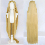 Rapuntsli Cosplay Parukas Filmist Tangleeritud Printsess Pikk Blondi Sirge Kuumakindel S&uuml;nteetiline Juus Rolli m&auml;ngimine Anime Parukad + Parukakate One Size