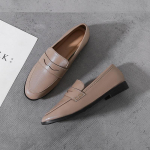 Vintage naiste oxford-kingad, paksud kontsad, loafersid, jalga libistatavad brogue-kingad, &uuml;mara ninaga, universaalsed mokassiinid, naiste nahast derby-kingad, km98 44