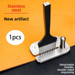 Leather Stitching Punch Aid Plate Crafting Tool Sturdy Easy to Use Working Stainless