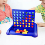 4 in A Row Board Game Classic Strategy Rings Toss Gifts Educational Toy Line up Family