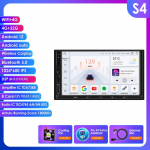 Hizpo AI Intelligents&uuml;steem Universaalsele 7-tollisele Autoraadiole Multimeedia Video M&auml;ngija GPS Carplay Android Auto 4G 2 Din 2din Autoradio BT android raadio S4 8Core 4G 32G AI