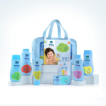 Parachute Newborn Baby Gift Pack With Lotion, Oil, Shampoo, Cream & Powder | 6-In-1 Baby Essentials Kit With Travel Clear Bag | Ideal For Gifting