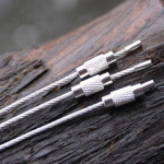 5 tk/10 tk Trosskaabli aas Kruvilukk Vidina R&otilde;ngas V&otilde;ti V&otilde;tmehoidja Roostevaba Teras V&otilde;tmehoidja Silt N&ouml;&ouml;r Ring Matkan&ouml;&ouml;r Liitmikud 5 Pcs