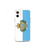 Coque T&eacute;lephone Drapeau Saint-Marin &ndash; iPhone 12 mini