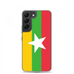 Coque T&eacute;l&eacute;phone Drapeau Birmanie &ndash; Samsung Galaxy S22 Plus