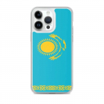 Coque iPhone &ndash; mitmev&auml;rviline &ndash; Drapeau Kasahstan &ndash; Souple &ndash; TPU &ndash; vertikaalne mudel
