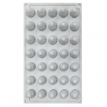 Vaarika silikoonvorm 35 &otilde;&otilde;nsusega mittenakkuv toidukvaliteediga kergesti vabastatav DIY kooki kaunistamine fondant kommid &scaron;okolaadikommid tarretis j&auml;&auml; k&uuml;psetusvorm hall