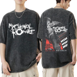 Vintage pestud rokkb&auml;ndi My Chemical Romance T-s&auml;rk Three Cheers for Sweet Revenge gooti T-s&auml;rgid Meeste Naiste R&otilde;ivad T-s&auml;rgid M gray