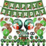 Ameerika jalgpalli &otilde;hupall sisaldab banner Cake Topper lateksist ja alumiiniumfooliumist &otilde;hupalli