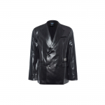 Adidas Originals Trefoil Sinine Versioon FW22 &Uuml;hev&auml;rvilise Kraega Pikkade Varrukatega Jakk Meeste Jakk Must HM6481 XS