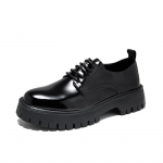 Moodsad Meeste Must K&otilde;rge Talla Platvormiga Vabaaja Nahast Kingad Mees Jaapan Harajuku Korea T&auml;navar&otilde;ivad Mood Business Pulmad Nahast Kingad 38 must