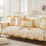 Korea stiilis Fresh Four Seasons universaalne v&auml;ike lilleline kangas puuvillane diivanipadi libisemiskindel puuvillane diivani padi r&auml;tik 70*70cm