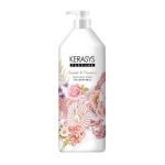 Kerasys Parf&uuml;&uuml;mipalsam Sweet & Flowery 1L | Lillel&otilde;hnaline palsam jasmiini ja basiiliku ekstraktiga | Kauakestev l&otilde;hn ja juuksehooldus 1L white