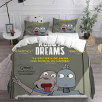 Multifilmi Robot Dreams Voodipesukomplektid Tekk Voodikate Voodikate Tekikott Padjap&uuml;&uuml;r 2-3 Osalised Komplektid Laste T&auml;iskasvanute Suurus Kodutekstiil EU Twin 135x200cm