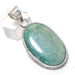 Natural Amazonite Gemstone 925 Sterling Silver Jewelry Pendant 1.97 d8s42