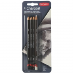 4 crayons fusains DERWENT Charcoal