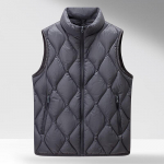 XueZhongFei Men's Winter Stand-Collar Down Vest 3XL
