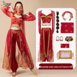 Printsess Jasmiini k&otilde;hutantsu kost&uuml;&uuml;m - Eksootiline India stiilis esinemiskomplekt t&auml;iskasvanutele Large