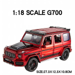 LYZRC 1:18 T&auml;isskaala Mercedes Benz G700 maastur maastikusulamist metallist mudel auto survevalu s&otilde;iduki m&auml;nguasi mudel heli ja kerge laste m&auml;nguasi auto poiss kingitus punane