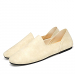 Moodsad kevad-s&uuml;gisesed meeste pidulikud kingad slip-on moodsad Loaferid Nahast vabaajajalatsid Mokassiinid Kinga Moodsad meeste disainjalatsid 6.5 beež