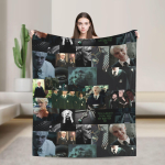 Dracor Malfoye Kootud Tekk Multikas Tom Felton Flanellist Visketekid Kodu Diivanile Tr&uuml;kitud Kerged Voodikatted 30x40in