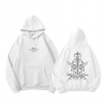 Straykids kapuutsiga dressipluusid Mantel Kpop T&auml;ht SKZ Domin ATE kontserdiriided XXL valge