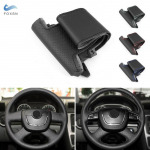 For Skoda Octavia Superb 2009-2013 Citigo Fabia Roomster 2011 2012 auto rooli kate perforeeritud nahast sisemus Type B blue line