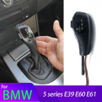 LED Gear Shift Knob Automatic Gear Shifter Lever Handle for BMW 5 series E39 E60 E61 520i 523i 525i 528i 530i 535i 540i M5 E39 Black