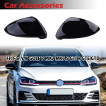Riimiv l&auml;ikiv must tahavaatepeegli katte k&uuml;ljepeegli katted Autotarvikud sobivad VW Golf 7 MK7 MK7.5 GTI R GTE GTD jaoks Left