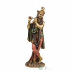 K&uuml;lmvalureesiinist Krishna n&auml;idisese, Thakur Ji kuju, antiikne dekoratsioon, metall - 10 tolli black