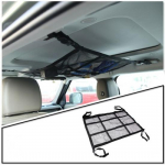 Car Roof Ceiling Cargo Net Pouch Black Mesh Storage Bag For Land rover defender