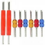 8 Pack Dual Schrader Car Valve Stem Core Remover HVAC Tire taller Repair Tool