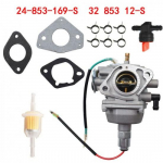CV23 CV23S Carburetor Fit For Kohler 24-853-169-S Command CV640 CV680 w/ Gaskets
