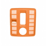 Dust-proof decorative stickers for tank 500 HI4-T modified central control gear panel oranž